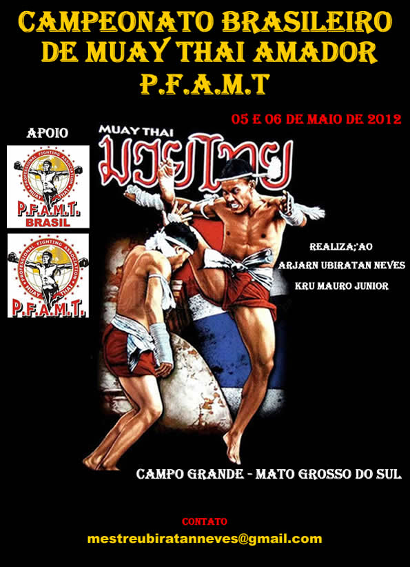 May 5-6, 2012 - Brazil, Muaythai Championship in Brazil by PFAMT